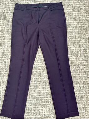 NEW Worthington Modern Fit Deep Plum Slightly Flared Dress Women's Pants, Sz 12